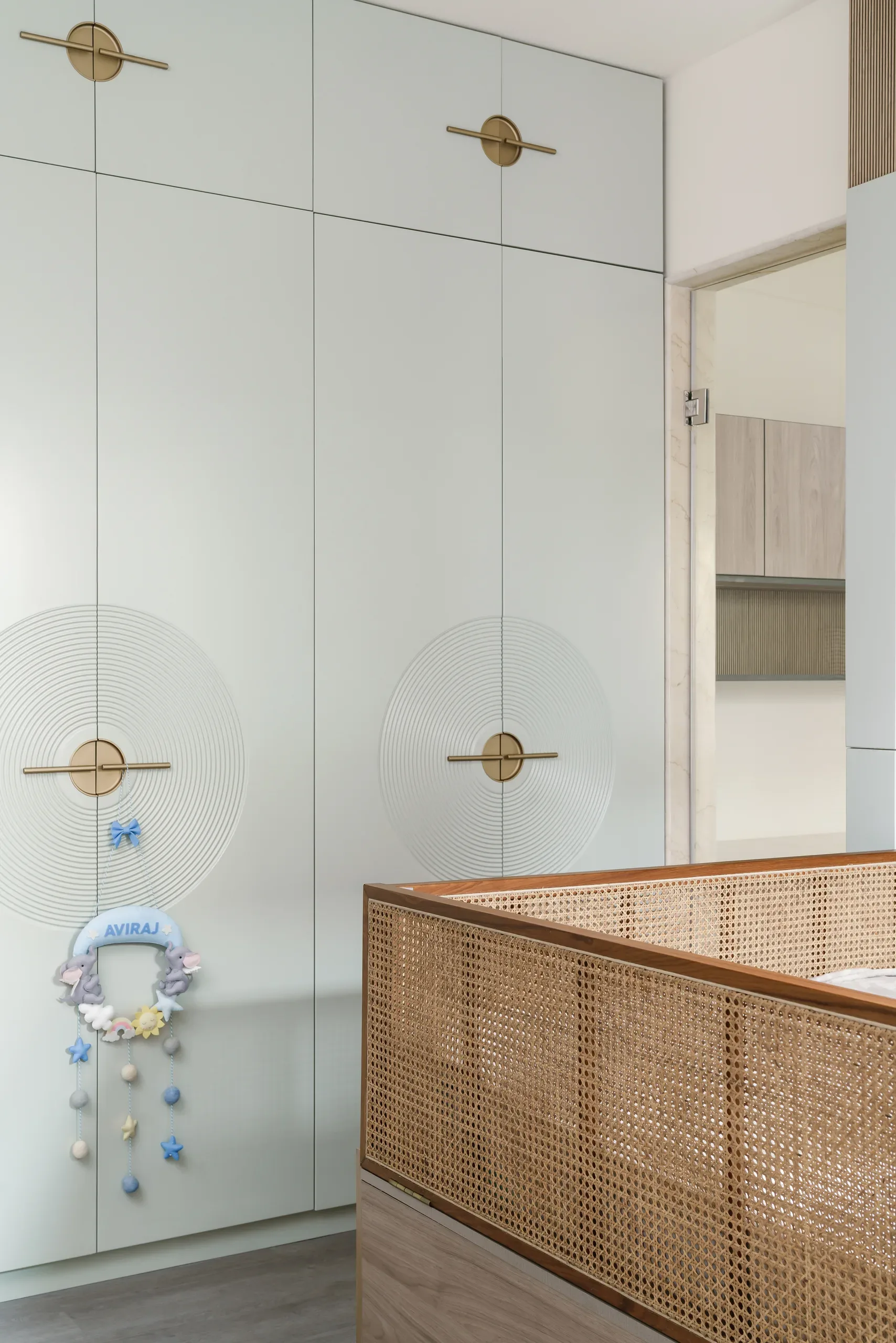 Anandam kids' room — fluted wardrobe